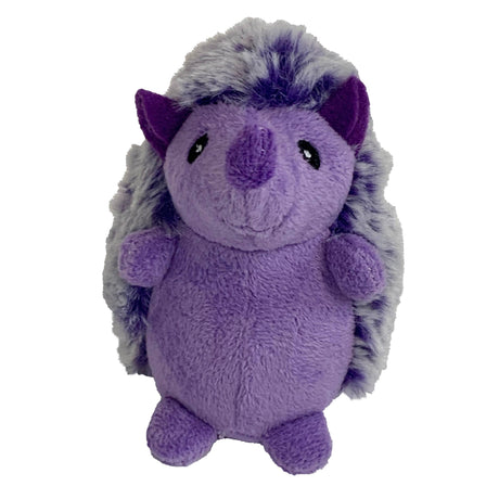 Multipet Minipet Hedgehog Plush Dog Toy 4" (Assorted Colors , sold individually)