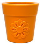 Flower Pot Durable Rubber Treat Dispenser & Enrichment