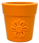 Flower Pot Durable Rubber Treat Dispenser & Enrichment