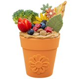 Flower Pot Durable Rubber Treat Dispenser & Enrichment