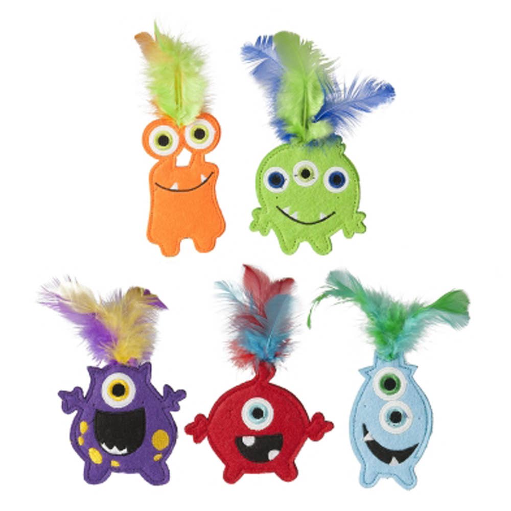 Multipet Monsters w/ Catnip Toy 5" (Assorted, Sold Individually)