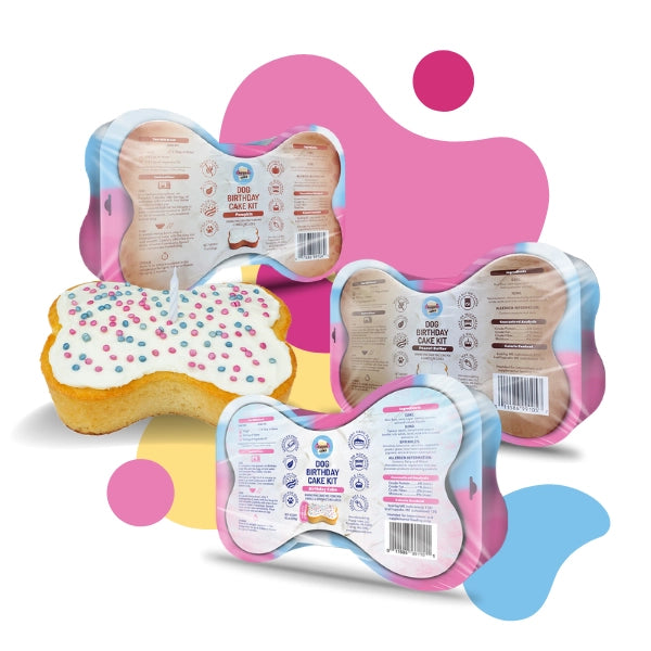 Puppy Cake Dog Birthday Cake Kit (Peanut Butter or Pumpkin)