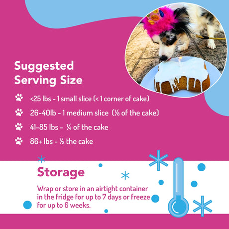 Puppy Cake Dog Birthday Cake Kit (Peanut Butter or Pumpkin)