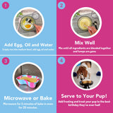Puppy Cake Dog Birthday Cake Kit (Peanut Butter or Pumpkin)