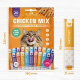 Chicken Mix Creme Lickable Treats for Cats & Dogs (20 tubes)