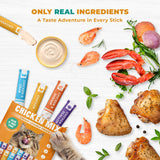 Chicken Mix Creme Lickable Treats for Cats & Dogs (20 tubes)