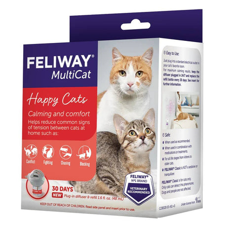 Feliway MultiCat Calming Pheromone Diffuser 30 Day Kit