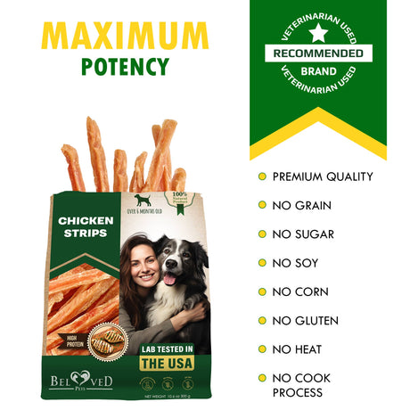 Beloved Pets Chicken Jerky Strips Dog Treats 11oz