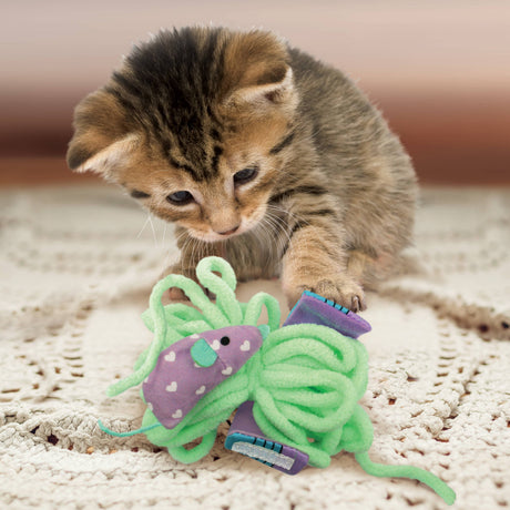 KONG® Pull-A-Partz™ Yarnz Cat Toy, Assorted Colors
